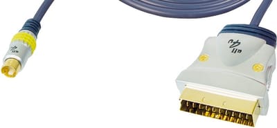 Premium S-VHS (m) - Scart (m) kabel - 1,5 meter