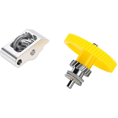 Remplacement de l'ensemble d'engrenages d'extrudeuse pour imprimante Bambu Lab P2S Kit d'engrenages d'extrudeuse pour imprimante 3D en métal Argent argenté