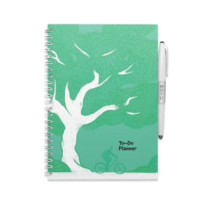 MOYU Uitwisbaar Planner A5 - To-Do Lijsten - Softcover - Multifunctionele pagina’s - Inclusief uitwisbare pen, penhouder en wisdoekje
