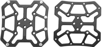 SPD Pedalen voor Fietsen, Clipless Platform Adapter van Aluminium Legering met 1 Paar Cleats (Zwart) - Ideaal voor Fietsers en Wielrenners