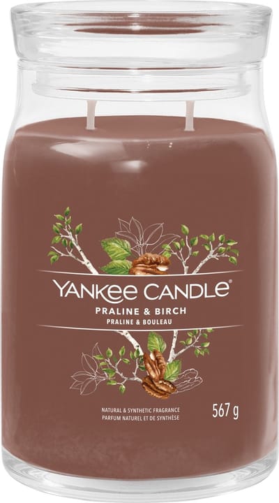 Yankee Candle - Praline & Birch Large Jar Geurkaars - 90 branduren - twee lonten