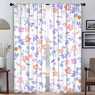 Elegante Kamergordijnen voor Woonkamer Bloemen Scheidingswand Halloween Decoratie Raamgordijn Tule voor Slaapkamergordijnen 2 Stuks W50xH70cmx2pcs-CL