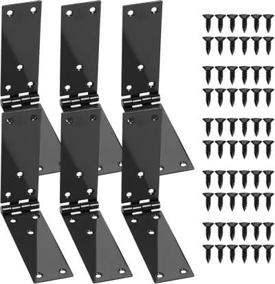 Scharnieren, inklapbaar, deurscharnieren, meubelscharnier voor laden, deurscharnieren, zware belasting, gegalvaniseerde schroefbanden, meubelband voor houten deuren, houten kisten, kasten