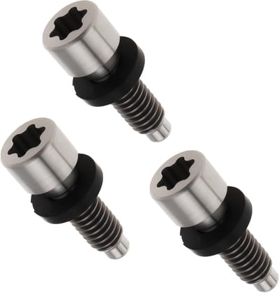 Dailygoods- Schroefbout 17 mm - 3-delige Set - Compatibel met TaylorMade M3/M4/M5/M6/SIM/SIM 2/Stealth - Titanium - Eenvoudige Installatie - Hoge Betrouwbaarheid - Golfschroef