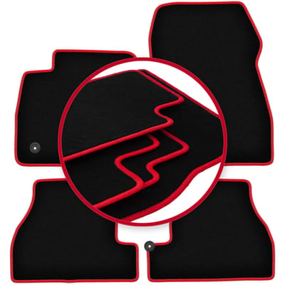 CARLUX-RED automatten voor: Ford Focus MK3 USA sedan, stationwagen (2010-2019)