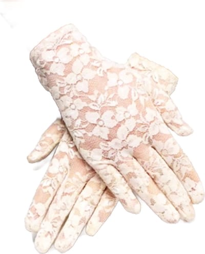 BamBella® - Handschoenen Panty stof - One size - beige - mesh onesize - Sexy Lange Elastische handschoen