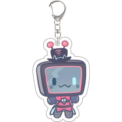 Pour Porte-clés Acrylique Produit dérivé Anime Vox Alastor Valentino Lucifer Morningstar Adam L'Exorciste Pendentif de Sac Cadeau de Festival gray
