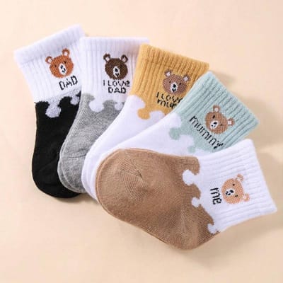 5 Paar Baby Sokken Laag Uitgesneden Stretch Enkelsokken Baby Sokken voor Pasgeboren Peuter Jongens Meisjes Baby Sokken 6-12M