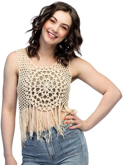 Boland - Top Sun loom (M) - Volwassenen - Hippie - Festival - Boho