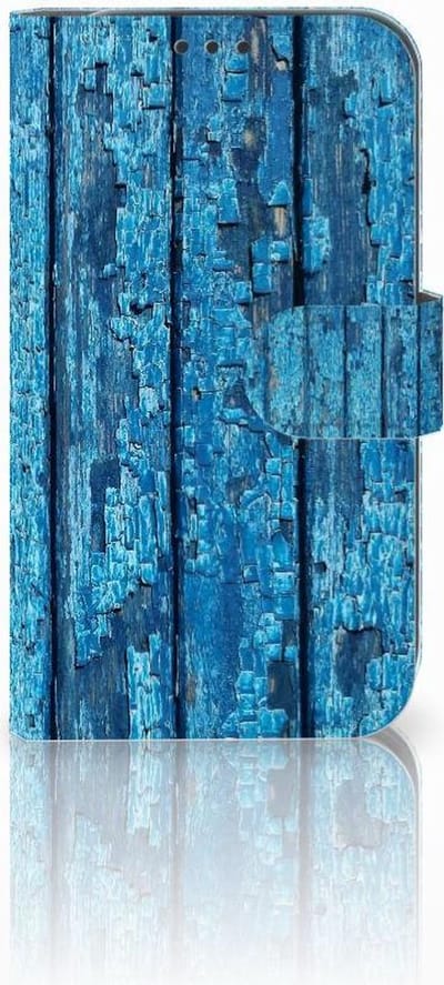 Samsung Galaxy Xcover 4 | Xcover 4s Book Style Case Wood Blue