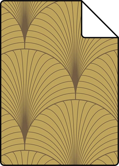 Proefstaal ESTAhome behang art deco motief goud - 26.5 x 21 cm - 139782-S