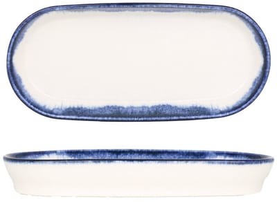 Kütahya Porselen Serveerschaal - Azure - Porselein - 18x9 cm (125cc) - set van 2