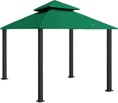 Vervangend dak paviljoen - Reserve dak luifel - Bescherming tegen zon - Extra sterk PVC - 3 x 3 meter