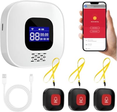 Slimme Noodbel voor Senioren en Gehandicapten - Wifi SOS Alarm met Enkele Belknop