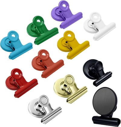 10 Sterke Magnetische Klemmen Kleurrijk - Koelkastmagneten voor Whiteboard en Keuken