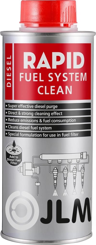 JLM Rapid Fuel System Clean - Verwijdert roetafzettingen in dieselmotoren - Verhoogt prestaties, verlaagt brandstofverbruik en reduceert uitstoot - Direct resultaat - 500ml
