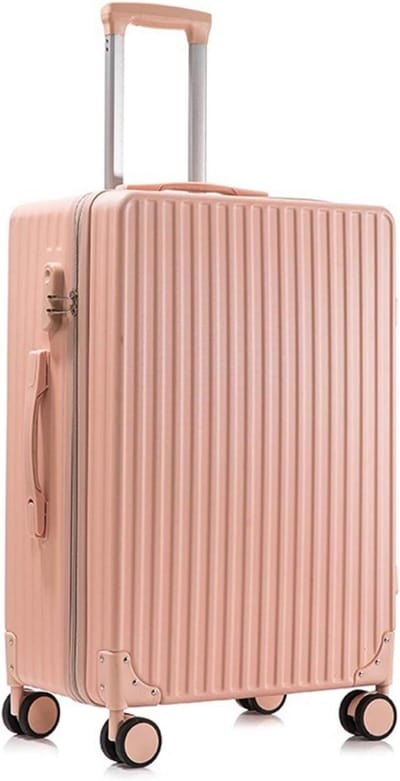 Reis Koffer - Bagage Tas - Zakenreis - Stille Dubbele Wielen - 30L - Roze