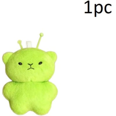 1/s Jouet en Peluche Chat Alien Animal en Peluche Dessin Animé Porte-clés Accessoires Pendentif Créatif Moche Mignon pour Sac à Dos Cadeau de Fête Maison Partie yellow