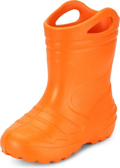 Ladeheid LA-KL-051-Summer Kinderen Regenlaarzen - Rubber Laarzen - EVA - Oranje - 24