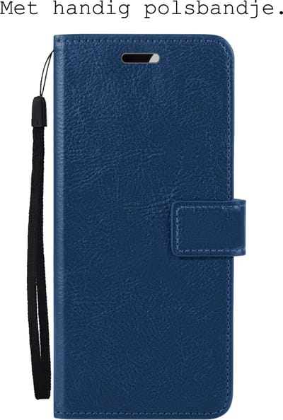 Hoesje Met Pasjeshouder - Geschikt voor OnePlus Nord 3 - Luxe Bookcase Portemonee - Flip Case - Kunstleer Book Case - Flipcase - Book Cover - Walletcase - Portemonneehoes - Donkerblauw