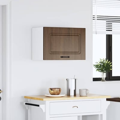 vidaXL - Keukenbovenkast - Kalmar - bewerkt - hout - bruin - eikenkleur
