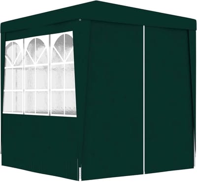 Feesttent met zijwanden - Tuinpaviljoen buiten - Buitenfeesten organiseren - UV en waterbestendig - 2x2 meter - Groen