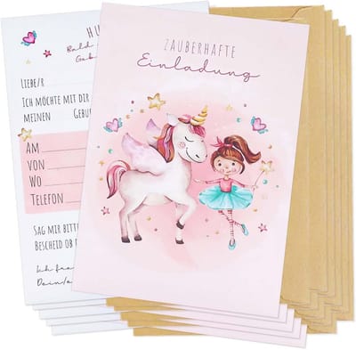 Uitnodigingskaarten Kinderverjaardag Meisjes en Jongens