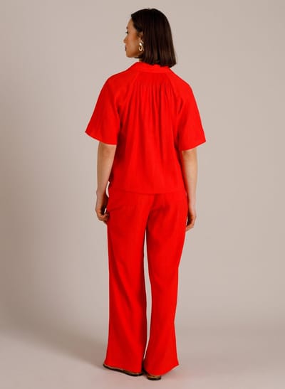 YEST Marthe Tops - Hot Red - maat 46
