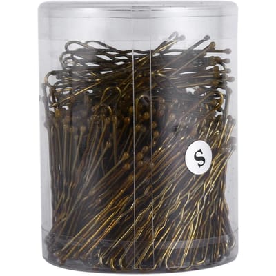 300PCS Fashionable Wavy U shaped Hair Grips Pins Clip Hairdressing Styling Tool(Gold L) S(for 2-4kg)