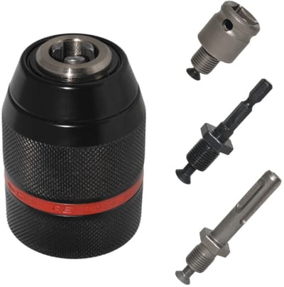 Dailygoods metal keyless chuck - Booradapter - Snelle gereedschapswissel - 1.5-13 mm - Stabiele grip - Geschikt voor handboormachines - Model SX...
