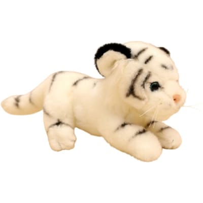 Pluizige Simulatie Tijger Pluche Speelgoed Collectie Zachte Tijger Knuffelpop Schattig 14-25cm Bos Tijger Kussenpoppen Kindercadeau
