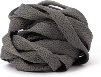 GBG Sneaker Veters 120CM - Donker Grijs - Donkergrijs - Dark Grey - Schoenveters - Laces - Platte Veter - o.a. geschikt voor Asics, New Balance, Nike