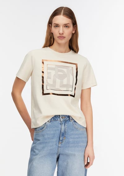 Casual T-shirt voor dames COMMA Phones Off