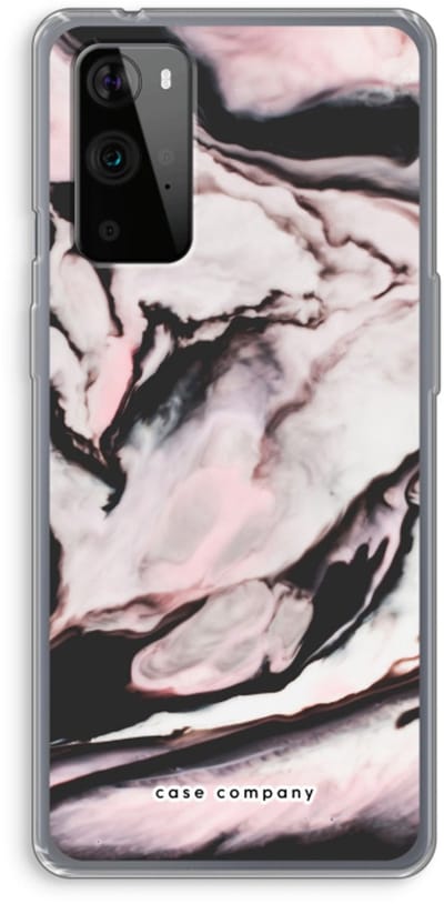 Case Company® - Hoesje geschikt voor OnePlus 9 Pro hoesje - Roze stroom - Soft Cover Telefoonhoesje - Bescherming aan alle Kanten en Schermrand