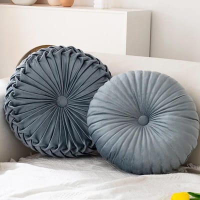 Pompoenkussen Rond kussen Roze kussen Taille kussen Woonkamerbank B&B Decoratief wiel Futon 35x35x10