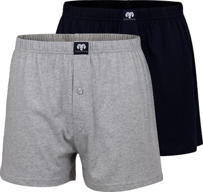 CECEBA Daytona 2-pack Heren Boxershorts wijd - Grijs