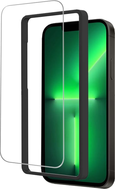 Screenprotector Geschikt voor Apple iPhone 13 - Met Installatie Frame - Beschermglas - Gehard Glas - Tempered Glass - Screen Protector
