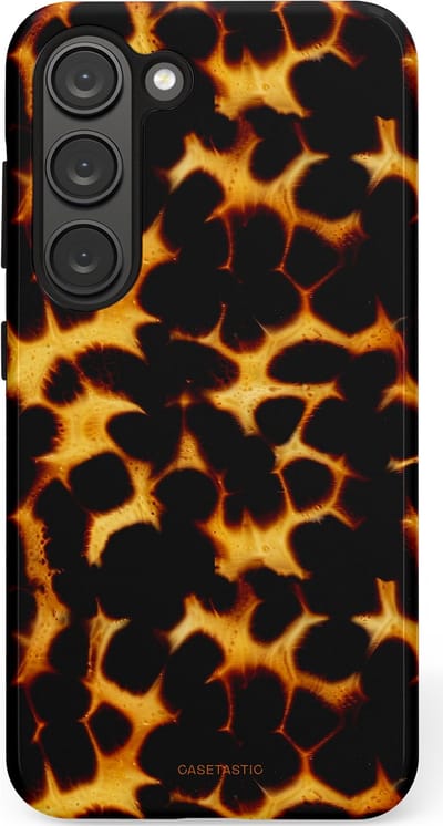 Casetastic Hoesje Geschikt voor Samsung S23 - Stijlvolle Beschermende Duo-layer Case - Gevaarlijkspoor