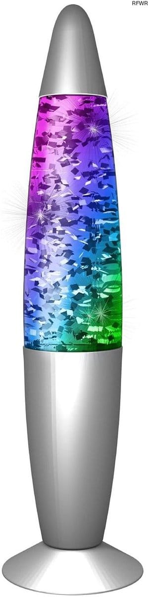 RFWR® Multicolor LED Glitterlamp met Kleurverandering - Hypnotiserend Tornado Effect - 34 cm Hoogte - Inclusief Adapter