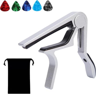 Gitaarcapo voor 6 snaren - aluminiumlegering - helder geluid - ideaal voor muzikanten - ShopVlot