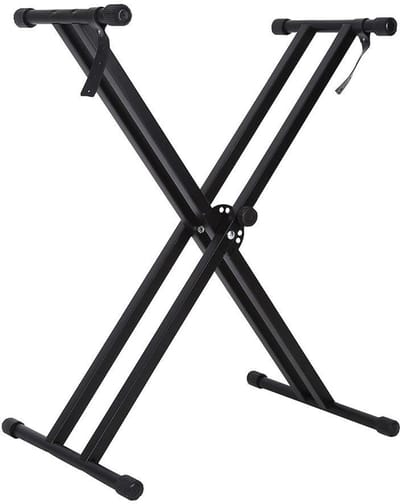 Allecto - Draagbare Keyboard Stand - Verstelbare Hoogte - Rubberen