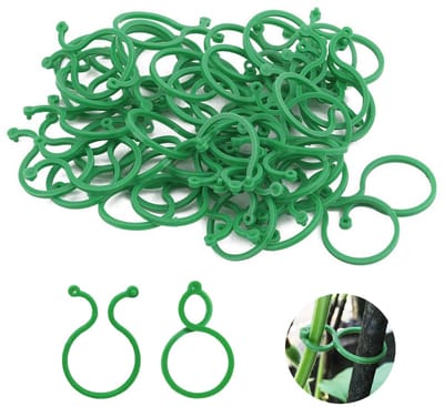 Plantenclips tuinplant steunclips wijnstok clips bloem stam clips voor ondersteuning van planten, bloemen, wijnstokken, tomaten, rozen, komkommers en andere trellis planten (200