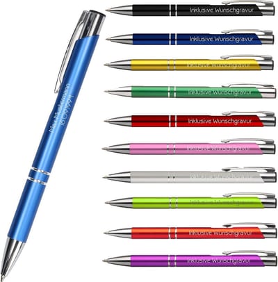 Gepersonaliseerde Balpen - Pen met Naam - Cadeau Geven - Met Wensgravure - 1 Stück - Lichtblauw