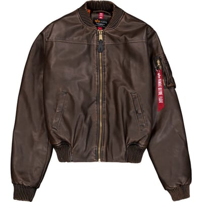 Leren jas voor vrouwen Alpha Industries MA-1 FL Vintage