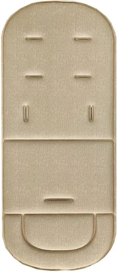 Dun Universeel Buggy Inlegkussen – Buggy Inlegger - Beige/Zand – 33x80x1 cm – Kinderwagen Accessoire