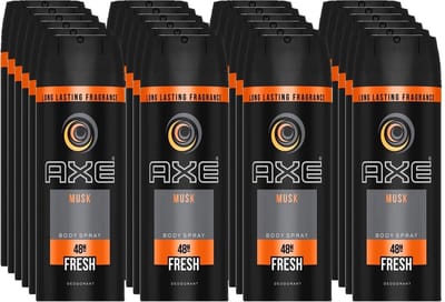 Axe Deospray - Musk 150 ml - Voordeelverpakking 24 stuks