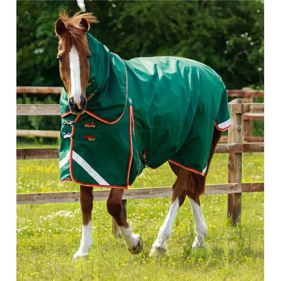 Waterdichte paardendeken met halsbedekking Premier Equine Buster 0 g