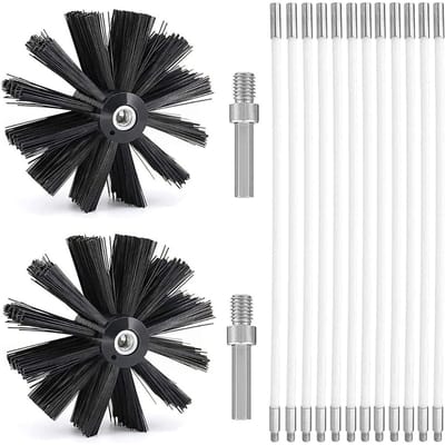 CLGP® Schoorsteenveegset - Schoorsteenveger - Schoorsteenborstel 150mm