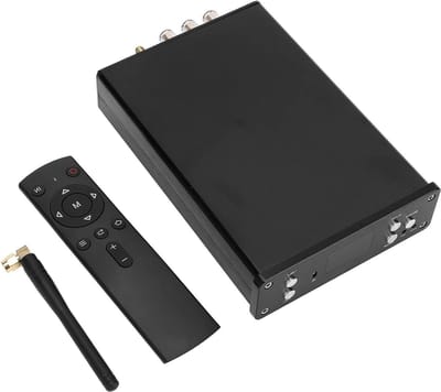 Digitale Audio Player - Versterker Apparatuur - Muziek Streamen - OLED Display Bluetooth 5.0 - 50W+25W+25W - Zwart