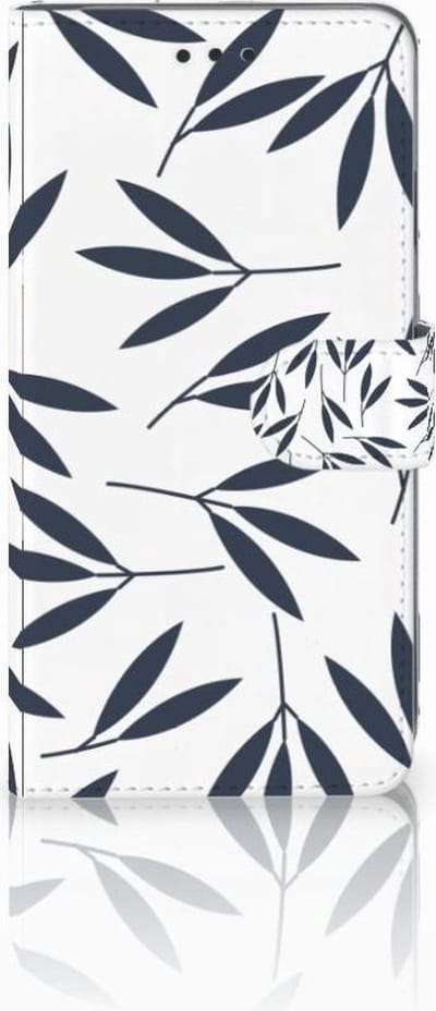 Apple iPhone Xs Max Hoesje Leaves Blue